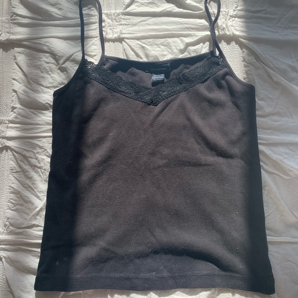 Black with lace tank top